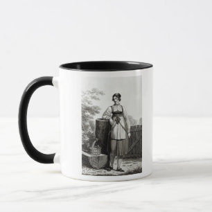 Tirollian ländliches Mädchen, 1817 Tasse