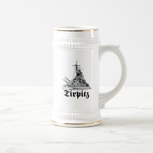 Tirpitz Sailors Stein Bierglas (Rechts)