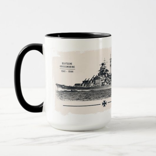 Tirpitz-Schlachtschiff-Tasse Tasse (Links)