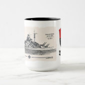 Tirpitz-Schlachtschiff-Tasse Tasse (Zentrum)