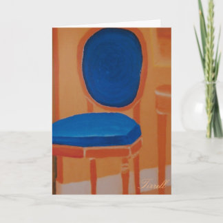 Tirrell Blue Chair Geburtstagskarte Karte
