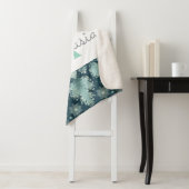 Tirrinia Snowflake Muster mit Monogramm und Name Sherpadecke (Beispiel)