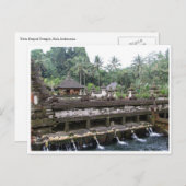 Tirta empul temple bali postkarte (Vorne/Hinten)