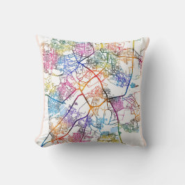 Tiruchirappalli Tamil Nadu City Map Kissen