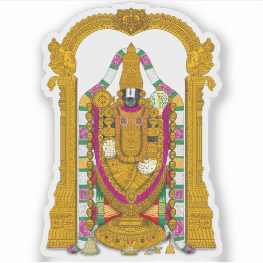 Tirupati Balaji Stickers for Daily Use Aufkleber (Vorderseite)