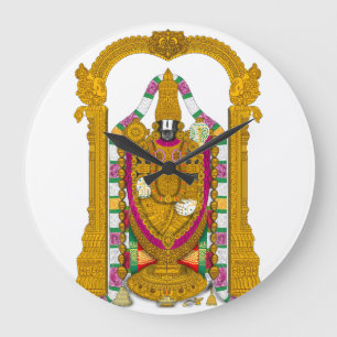 Tirupati Balaji-Uhr & Home Wanddekoration Große Wanduhr