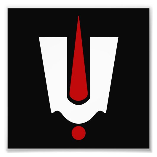 Tirupati Tilak SIgn Fotodruck (Vorne)