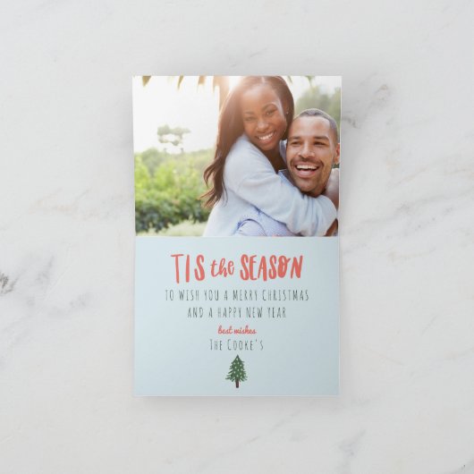 Tis die Jahreszeit Feiertagskarte (Innenseite)