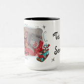 'Tis die Jahreszeit-Foto-Tasse Tasse (Zentrum)