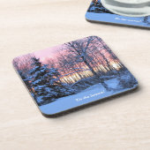 'Tis die Jahreszeit herauf Nord   Winterurlaube Getränkeuntersetzer (Linke Seite)