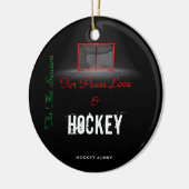 'Tis die Jahreszeit Keramik Ornament (Links)