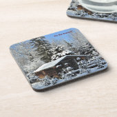 'Tis die Jahreszeit Wreah Hütten- Getränkeuntersetzer (Linke Seite)