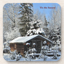 'Tis die Jahreszeit Wreah Hütten- Getränkeuntersetzer