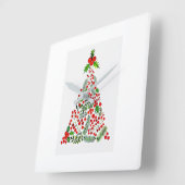 ****TIS "DIE SAISON DER CHRISTMAS**** SCHLIESSEN QUADRATISCHE WANDUHR (Winkel)