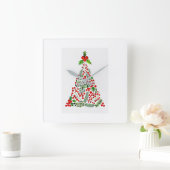 ****TIS "DIE SAISON DER CHRISTMAS**** SCHLIESSEN QUADRATISCHE WANDUHR (Zuhause)