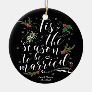 Tis die Weihnachtsbaumverzierung der Jahreszeit Keramik Ornament