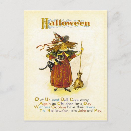 Tis Hallowe'en Postkarte (Vorderseite)