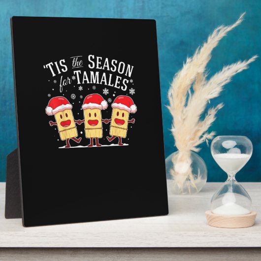 Tis Season For Tamales Christmas Mexican Food Fotoplatte (Seite)