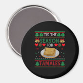 Tis Season For Tamales Funny Christmas Food Magnet (Vorderseite/Rückseite)