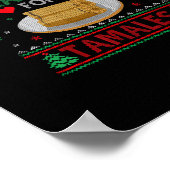 Tis Season For Tamales Funny Christmas Food Poster (Ecke)