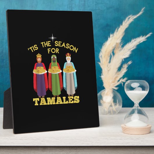 Tis Season For Tamales Funny Mexican Christmas Fotoplatte (Seite)