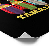 Tis Season For Tamales Funny Mexican Christmas Poster (Ecke)