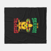 Tis Season For Tamales Mexican Christmas Holiday Fleecedecke (Vorderseite (Horizontal))
