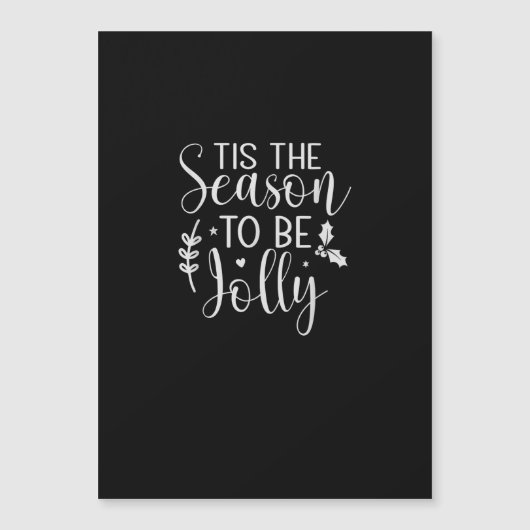 Tis Season Kürbis Halloween Hexenhut Kostüm Magnetkarte (Vorderseite)