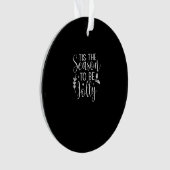 Tis Season Pumpkin Halloween Witch Hat Costume Ornament (Vorderseite)
