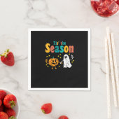 Tis Season Pumpkin Leaf Latte Herbst Softball Serviette (Beispiel)