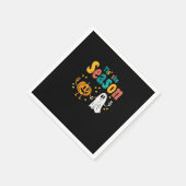 Tis Season Pumpkin Leaf Latte Herbst Softball Serviette (Ecke)