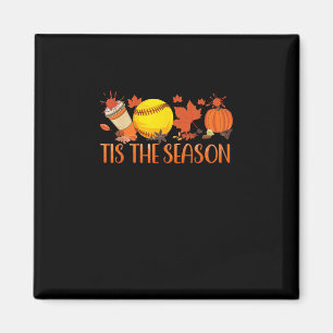 Tis Season Pumpkin Spice Latte Halloween Herbst Ka Magnet
