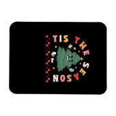 Tis Season Retro Halloween Spooky Season Fall Magnet (Horizontal)