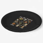 Tis Season Santa Hat Retro Vintage Pappteller (Schrägansicht)