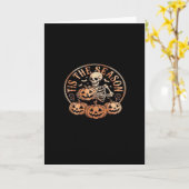 Tis Season Schneemobil Rot Kariert Karte (Gelbe Blume)