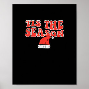 Tis Season Skelett Kürbis Halloween Poster