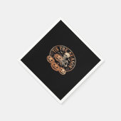 Tis Season Snowmobile Red Plaid Serviette (Ecke)