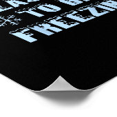 Tis Season To Freezing Holiday Christmas Retro Sty Poster (Ecke)