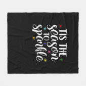 Tis Season To Sparkle Aesthetic Classic Fleecedecke (Vorderseite (Horizontal))