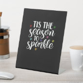 Tis Season To Sparkle Aesthetic Classic Sockelschild (In SItu)