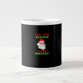 Tis Season To Wheezin Respiratory Christmas Design Jumbo-Tasse (Vorderseite)