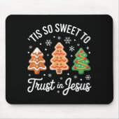 Tis So Sweet To Trust In Jesus - Festive Christian Mousepad (Vorne)