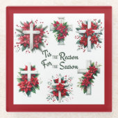 Tis The Reason For The Season Glasuntersetzer (Vorderseite)