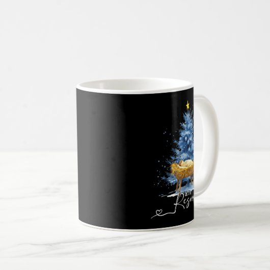 Tis The Reason Jesu Christian Christmas Tree Nativ Kaffeetasse (VorderseiteRechts)