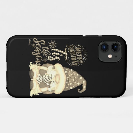 TIS THE SAASON lustige Weihnachtsgnome Case-Mate iPhone Hülle (Rückseite (Horizontal))