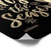 TIS THE SAASON lustige Weihnachtsgnome Poster (Ecke)