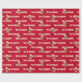 'TIS THE SAASON with Gingerbread Man Geschenkpapier (Flach)