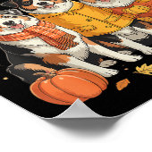 Tis The Season Australian Shepherd Fall Autumn Pum Poster (Ecke)