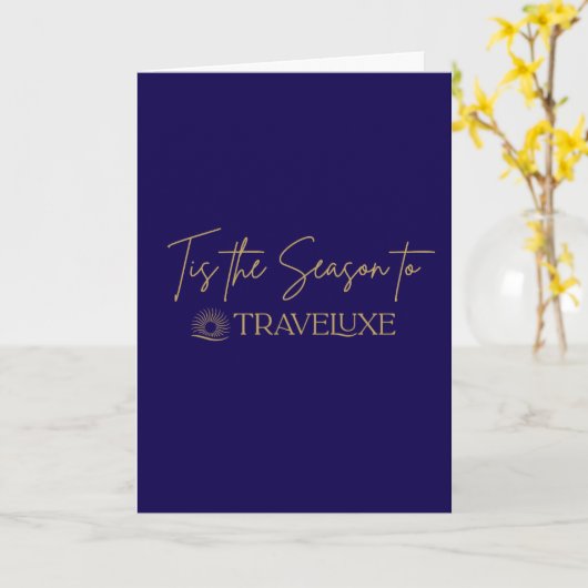 Tis the Season Blue Karte (Gelbe Blume)