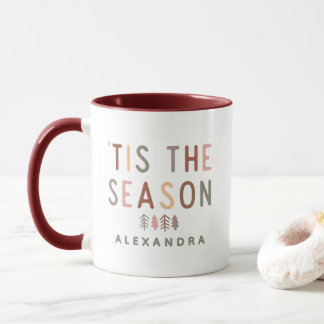 'Tis the Season Boho Christmas Custom Name Tasse